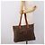 Céline Borsa Tote CELINE Macadam PVC Pelle Marrone Auth 202166 - vista 23