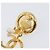 Orecchini CHANEL metallo Gold Tone CC Auth 201011 - vista 11