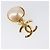 Orecchini CHANEL metallo Gold Tone CC Auth 201011 - vista 14