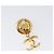 Orecchini CHANEL metallo Gold Tone CC Auth 201011 - vista 15