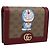 Portafoglio compatto GUCCI Micro GG Supreme Doraemon PVC Beige 647788 Auth 201012M D'oro