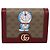 Portafoglio compatto GUCCI Micro GG Supreme Doraemon PVC Beige 647788 Auth 201012M D'oro - vista 13