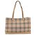 Borsa Tote Burberrys Nova Check Canvas Beige Silver Auth 202251A Argento - vista 2