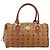 MCM Vicetos Logogram Handtasche PVC Leather Brown Gold Auth bs36972 Braun Golden - Ansicht 13