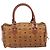 MCM Vicetos Logogram Handtasche PVC Leather Brown Gold Auth bs36972 Braun Golden - Ansicht 2