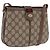 Borsa GUCCI GG Supreme Web Sherry Line PVC Beige Gold 10 02 037 Auth ka5946 D'oro