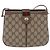 Borsa GUCCI GG Supreme Web Sherry Line PVC Beige Gold 10 02 037 Auth ka5946 D'oro - vista 13