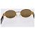 Occhiali da sole Gianni Versace Plastica Brown Gold Auth bs36896 Marrone D'oro - vista 10