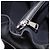 SAINT LAURENT Borsa a mano Muse Toe in pelle nera e argento 197149 Auth 199840A Nero - vista 24