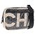 Borsa a tracolla CHANEL Camelia in pelle Bianco Nero CC Auth 200364SAM