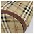 Borsa Tote BURBERRY Nova Check PVC Beige Gold Auth ka6030 D'oro - vista 15