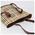 Borsa Tote BURBERRY Nova Check PVC Beige Gold Auth ka6030 D'oro - vista 6