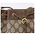 Borsa GUCCI GG Supreme Web Sherry Line PVC Beige Gold 72 02 034 Auth 198252 D'oro - vista 10