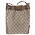 Borsa GUCCI GG Supreme Web Sherry Line PVC Beige Gold 72 02 034 Auth 198252 D'oro - vista 2