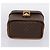 Céline CELINE Macadam Canvas Star Ball Vanity Pouch PVC Leder Braun Authentisch 201000 Golden - Ansicht 5
