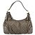 Borsa a tracolla GUCCI GG Canvas Guccissima in pelle grigia e oro 211966 Auth am12566V Marrone D'oro - vista 13