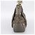 Borsa a tracolla GUCCI GG Canvas Guccissima in pelle grigia e oro 211966 Auth am12566V Marrone D'oro - vista 3