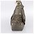 Borsa a tracolla GUCCI GG Canvas Guccissima in pelle grigia e oro 211966 Auth am12566V Marrone D'oro - vista 4
