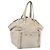 Borsa Tote SAINT LAURENT Downtown in pelle Bianco Oro 175884 Auth hk4076 D'oro