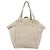 Borsa Tote SAINT LAURENT Downtown in pelle Bianco Oro 175884 Auth hk4076 D'oro - vista 2