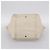 Borsa Tote SAINT LAURENT Downtown in pelle Bianco Oro 175884 Auth hk4076 D'oro - vista 5