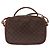 Céline Borsa a mano CELINE Macadam Canvas PVC Leather 2way Brown Gold Auth 196958 Marrone D'oro - vista 2