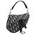 Borsa a mano Saddle Christian Dior Trotter Canvas Navy Gold Auth ka5981SAM D'oro Blu navy