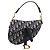 Borsa a mano Saddle Christian Dior Trotter Canvas Navy Gold Auth ka5981SAM D'oro Blu navy - vista 13