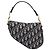 Borsa a mano Saddle Christian Dior Trotter Canvas Navy Gold Auth ka5981SAM D'oro Blu navy - vista 2