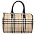 Borsa a mano BURBERRY Nova Check PVC Leather Beige Silver Auth BA15411 Argento - vista 13