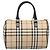 Borsa a mano BURBERRY Nova Check PVC Leather Beige Silver Auth BA15411 Argento - vista 2