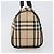 Borsa a mano BURBERRY Nova Check PVC Leather Beige Silver Auth BA15411 Argento - vista 3