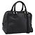 LOEWE Amazona 75 Handtasche Leder 2way Schwarz Gold Auth 202305V Golden