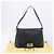 Borsa a tracolla FENDI Mamma Baguette in pelle nera e oro Auth yk20713M - vista 12
