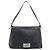 Borsa a tracolla FENDI Mamma Baguette in pelle nera e oro Auth yk20713M - vista 13