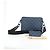 Borsa LOUIS VUITTON Monogram Shadow Danube PM Nera M43681 LV Auth 197487V Blu navy - vista 12