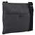 Borsa a tracolla GUCCI GG Supreme PVC Nero Argento 162904 Auth 202229A