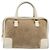 Borsa a mano LOEWE Amazonas in camoscio beige tono oro Auth 199514A - vista 13