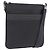 Sac à épaule LOEWE Anagram en cuir noir argent Auth ka5962 Argenté