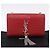 Borsa a tracolla Chain Kate SAINT LAURENT in pelle rossa argento Auth 202203V Rosso - vista 12