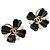 Orecchini CHANEL metallo Gold Tone CC Auth 199960V