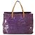 Saco Tote LOUIS VUITTON Monogram Vernis Reade GM Purple M91085 LV Auth BA14860 Roxo - vista 2