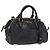 Borsa a mano Miu Miu Vitellolux 2way Black Gold Auth 198533A Nero D'oro