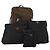 Borsa a tracolla PRADA Nylon 4 Set Brown Black Auth 196164 Marrone Nero