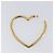 BALENCIAGA Orecchini Heart Pierce Metal Gold Tone Auth bs36916 - vista 2