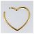 BALENCIAGA Orecchini Heart Pierce Metal Gold Tone Auth bs36916 - vista 9