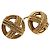 Orecchini CHANEL Metallo Tono Oro CC Auth 197920