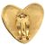 Orecchini Cuore CHANEL Metallo Tono Oro CC Auth 197921M - vista 4