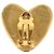 Orecchini Cuore CHANEL Metallo Tono Oro CC Auth 197921M - vista 9