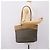 Borsa Tote Christian Dior Honeycomb in PVC e pelle Khaki e tono oro Auth 202274 Cachi - vista 21